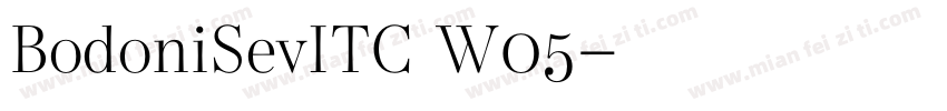 BodoniSevITC W05字体转换